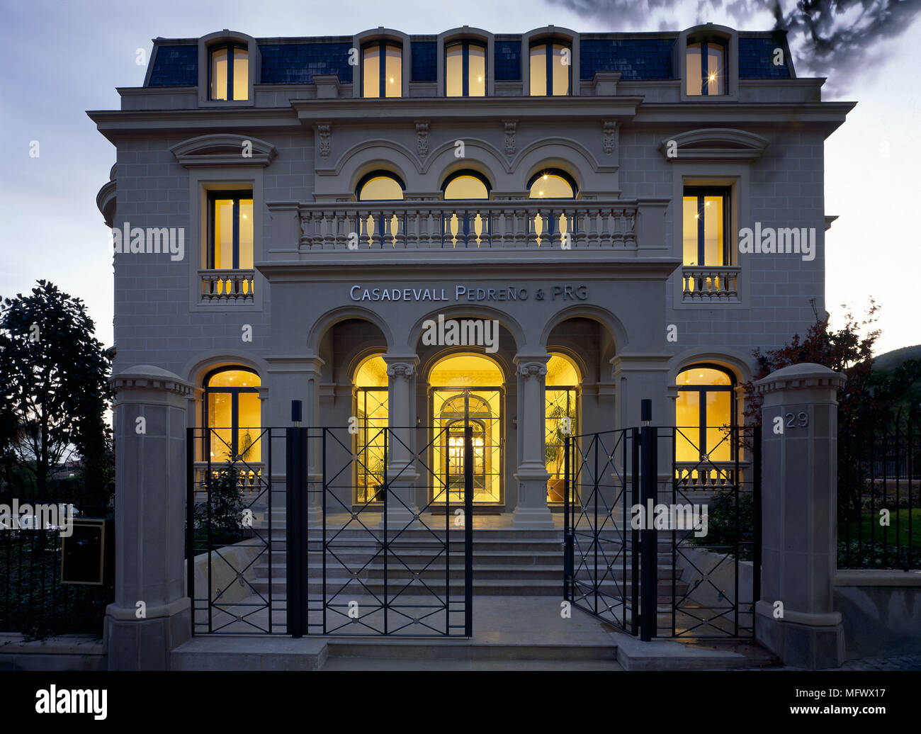 View of an elegant office building Stock Photo