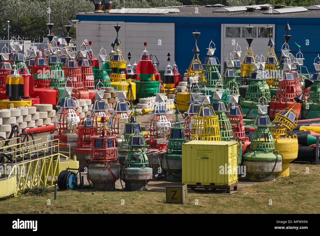 Different types of maritime buoys hi-res stock photography and images ...