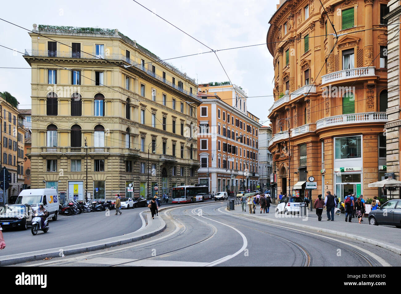 Corso Vittorio Emanuele II. Rome, Italy Stock Photo