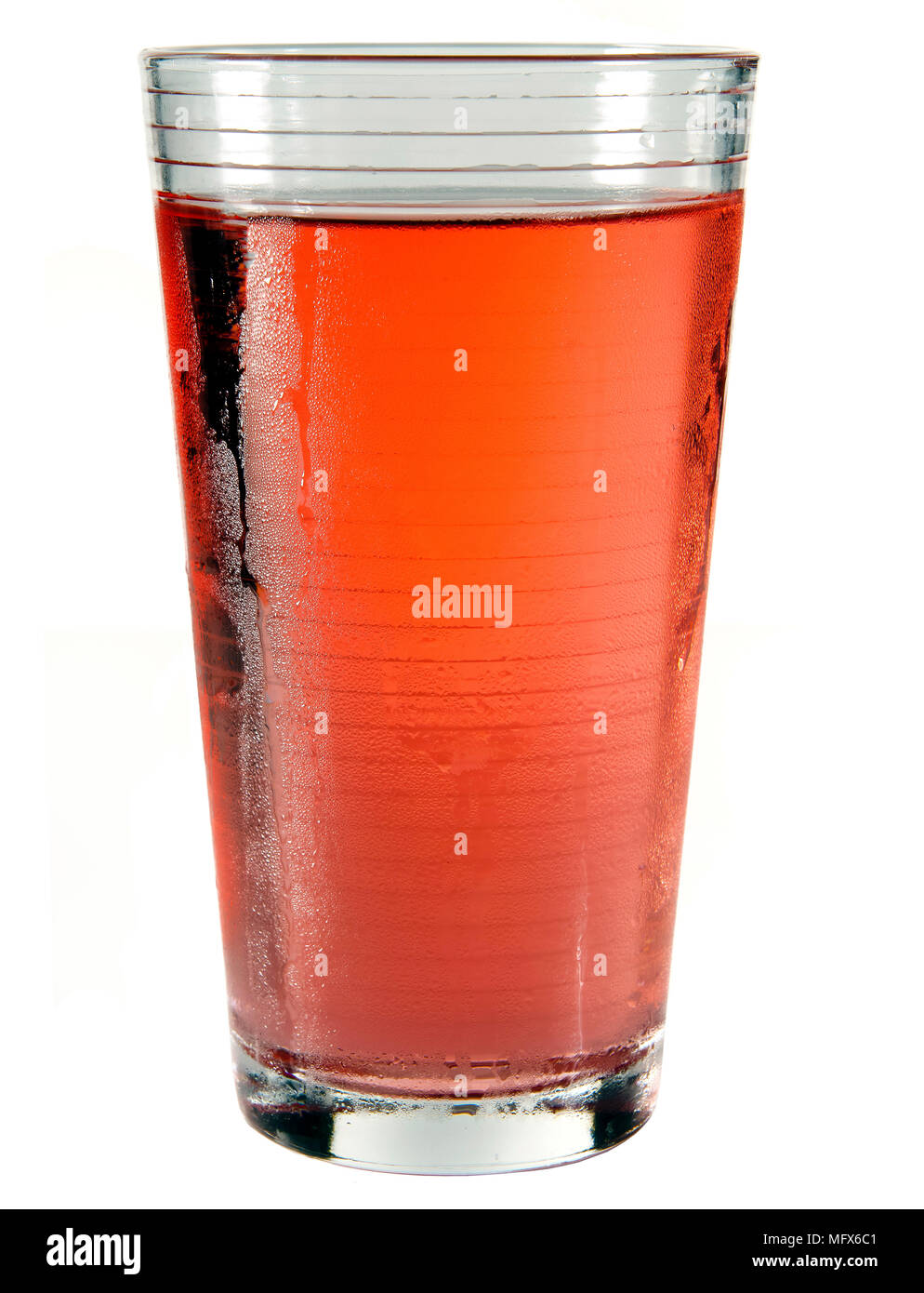 cut out image of cold glass of fruit juice Stock Photo
