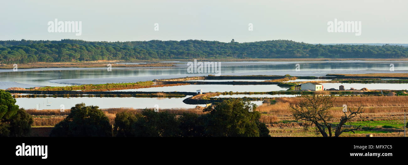 The Sado river in the Sado Estuary Nature Reserve. Portugal Stock Photo ...