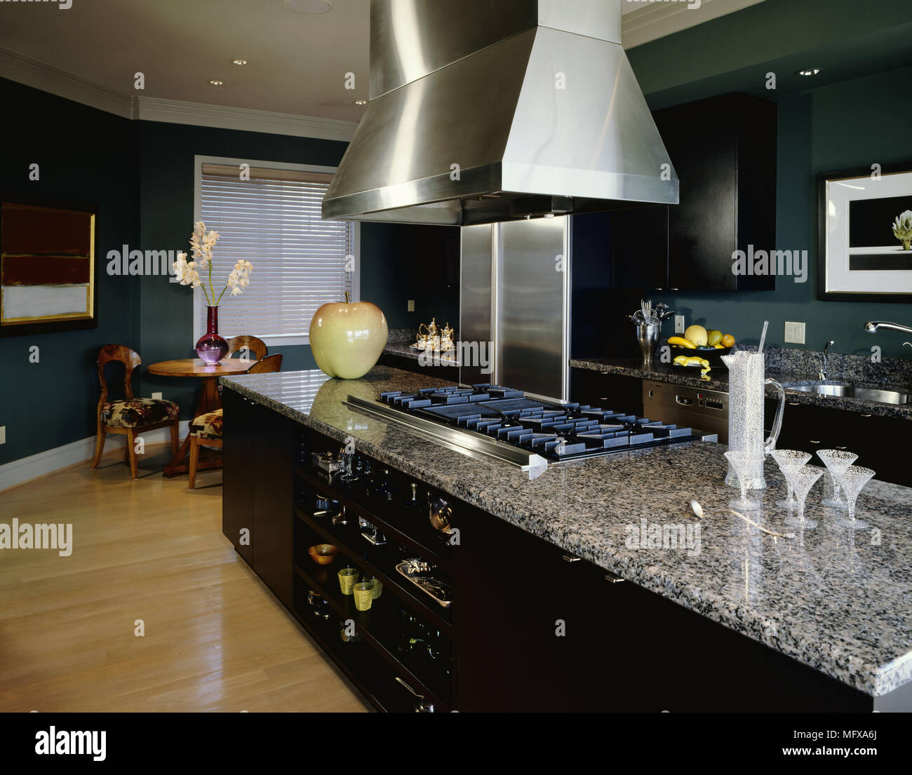 Kitchen gas hob unit worktop hires stock photography and images Alamy