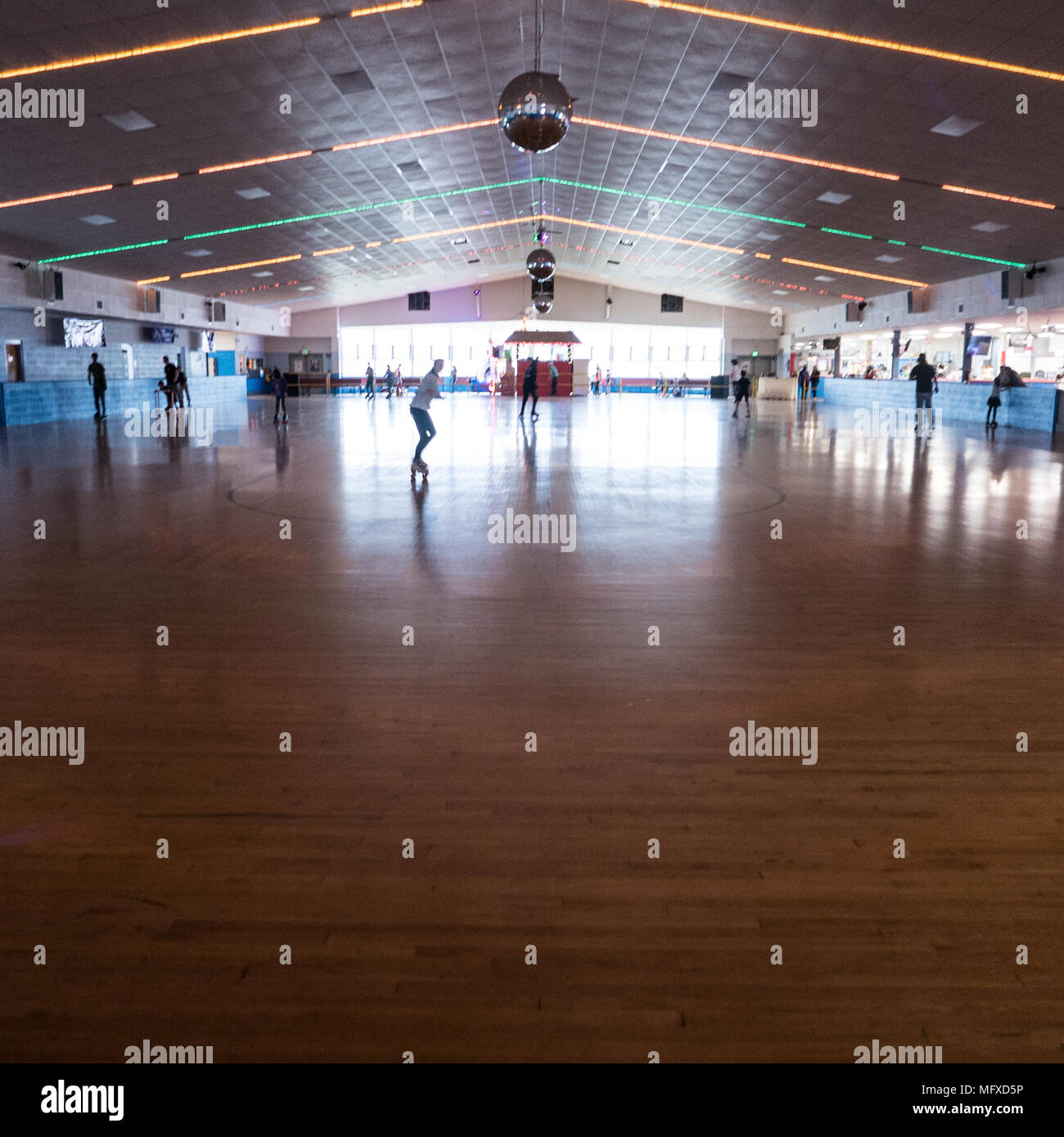 Sportsman's Hall indoor rollerskating rink in Maryland Stock Photo Alamy
