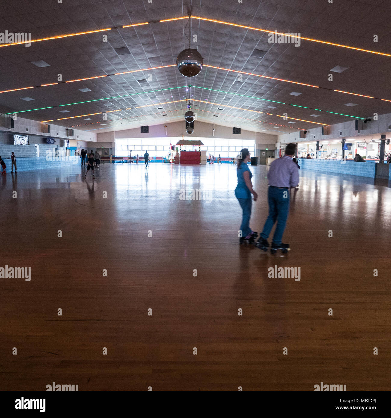 Sportsman's Hall indoor rollerskating rink in Maryland Stock Photo Alamy