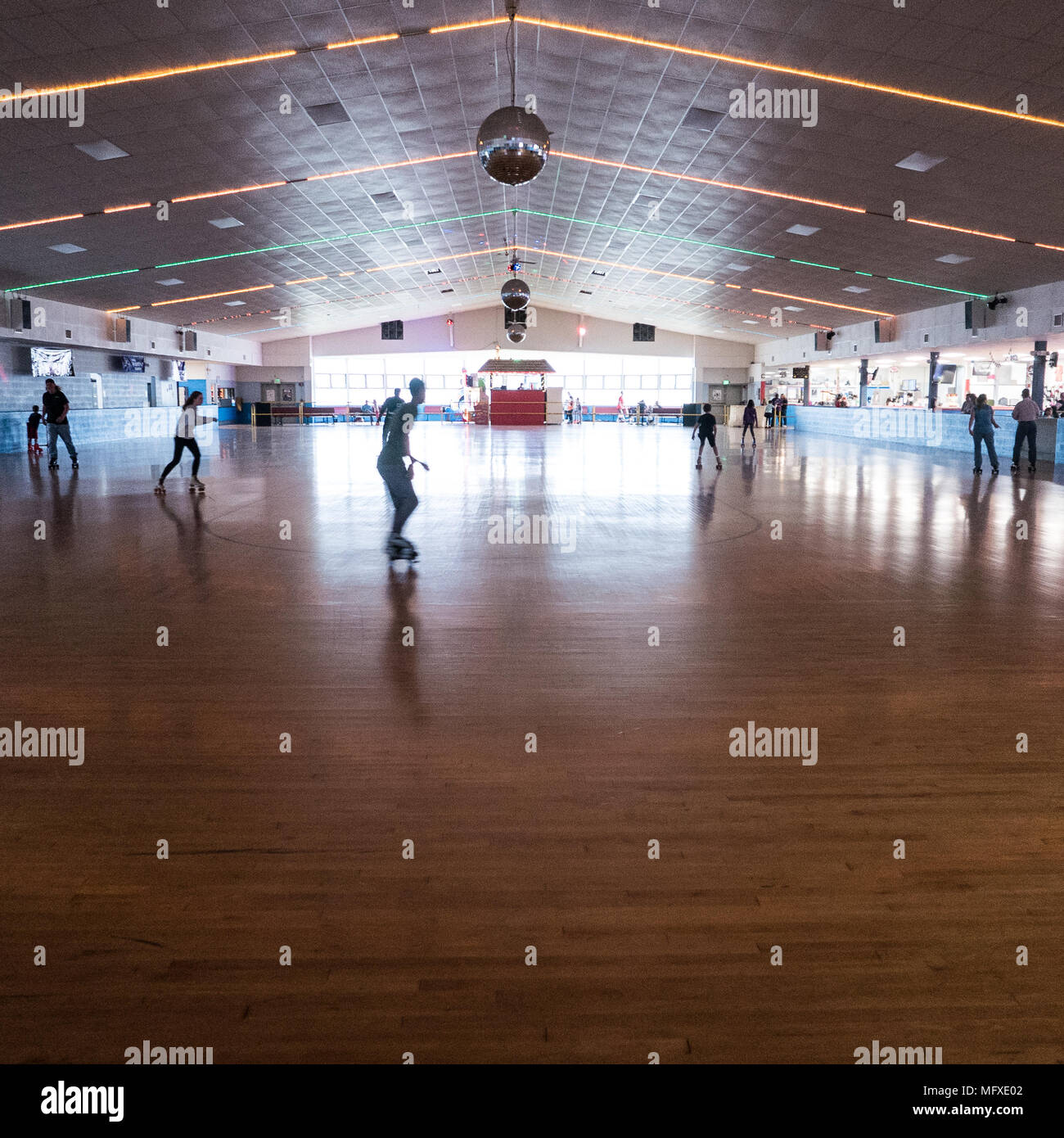 Sportsman's Hall indoor rollerskating rink in Maryland Stock Photo Alamy