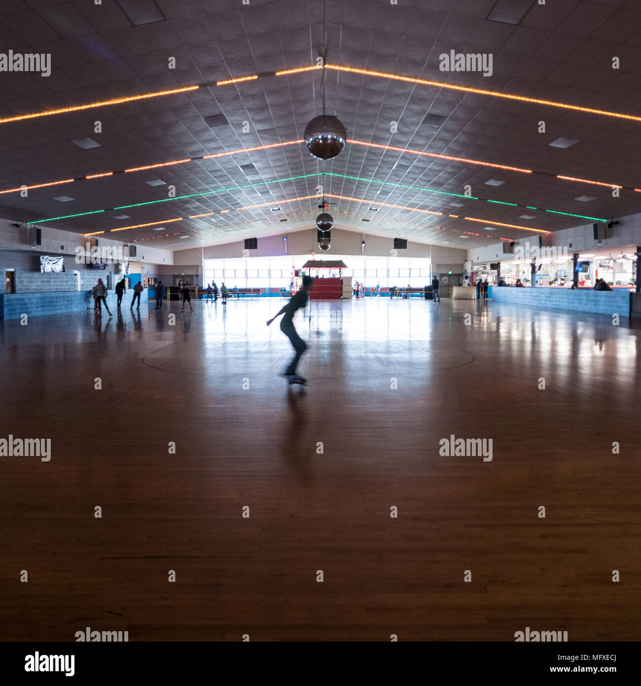 Sportsman's Hall indoor rollerskating rink in Maryland Stock Photo Alamy