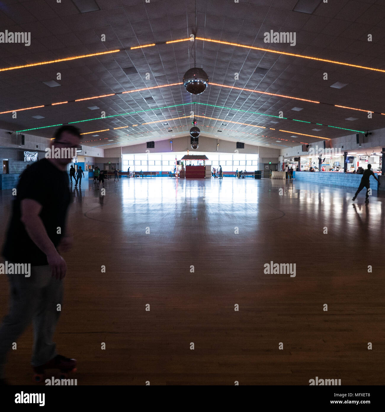 Sportsman's Hall indoor rollerskating rink in Maryland Stock Photo Alamy