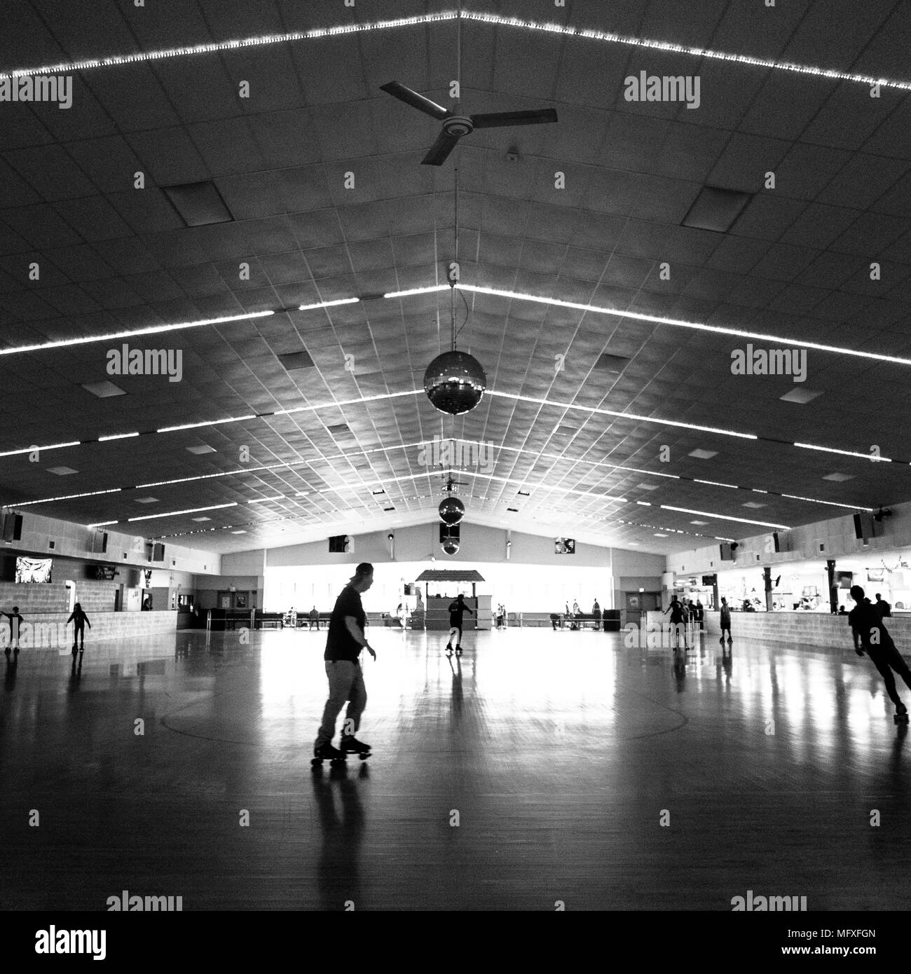 Sportsman's Hall indoor rollerskating rink in Maryland Stock Photo Alamy