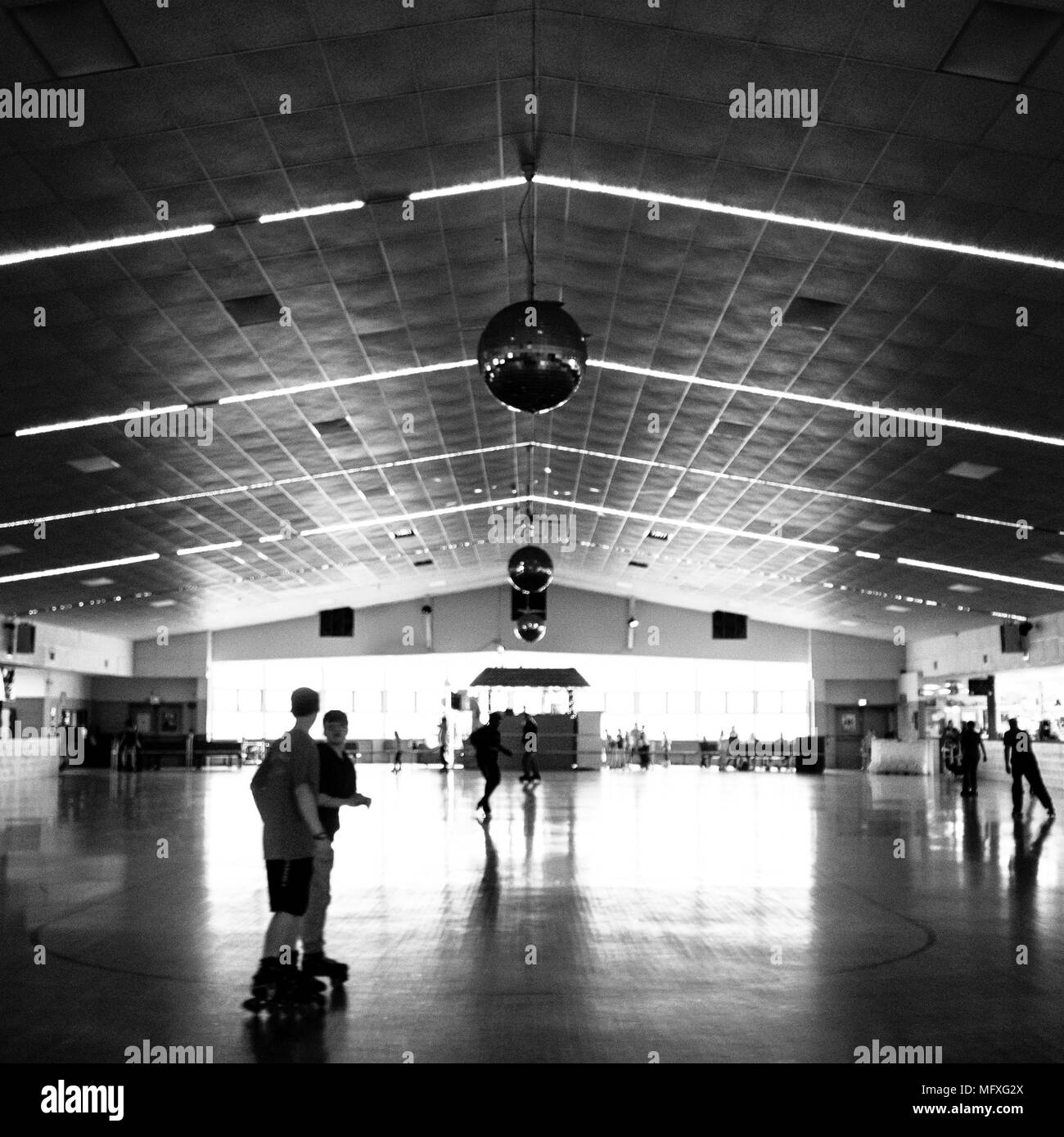 Sportsman's Hall indoor rollerskating rink in Maryland Stock Photo Alamy