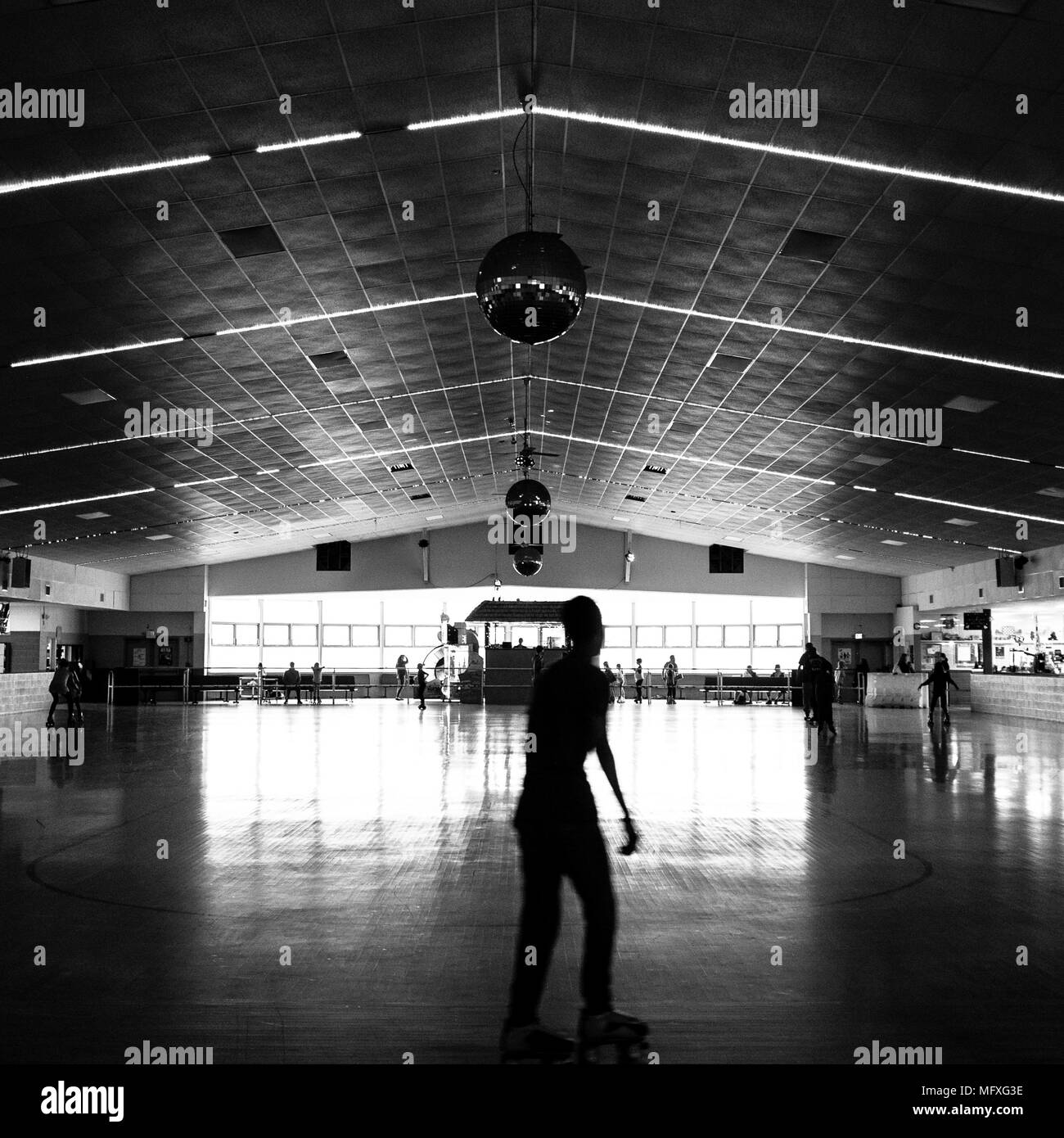 Sportsman's Hall indoor rollerskating rink in Maryland Stock Photo Alamy