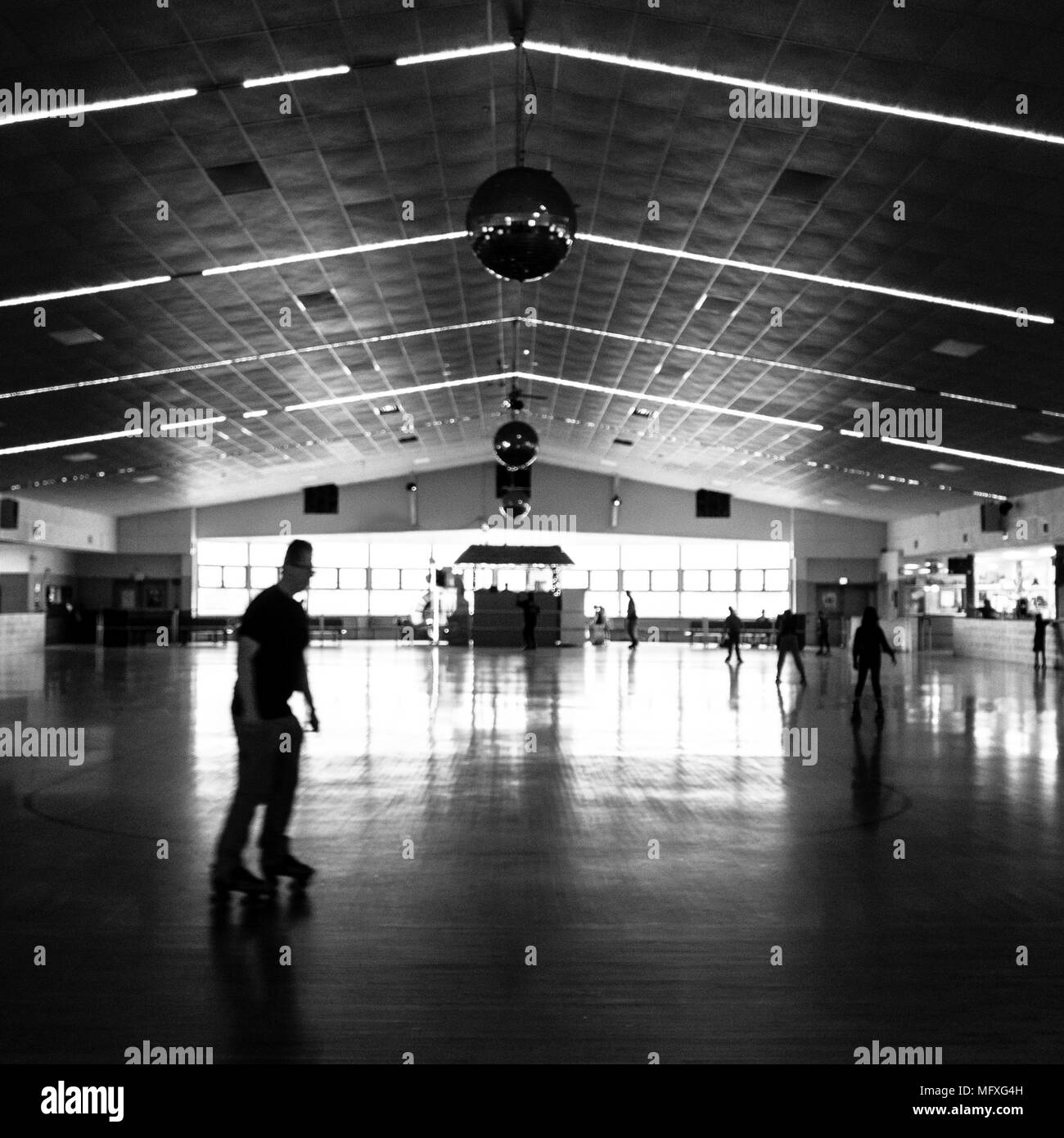 Sportsman's Hall indoor rollerskating rink in Maryland Stock Photo Alamy
