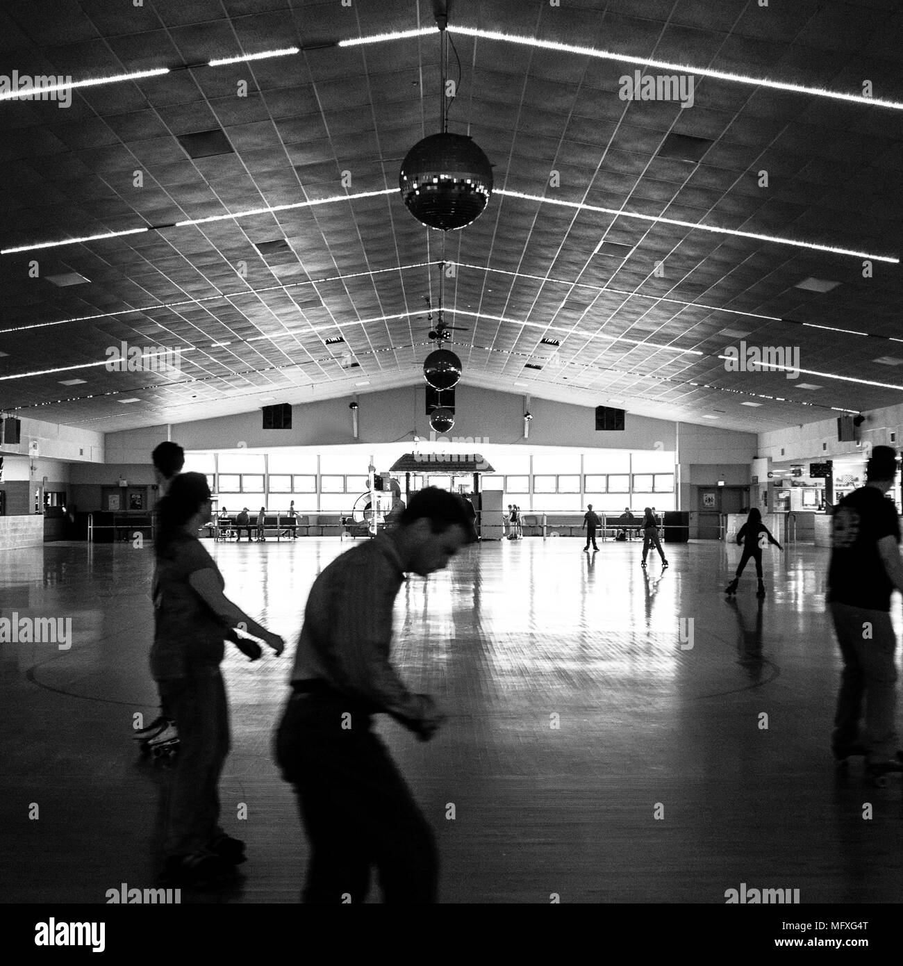 Sportsman's Hall indoor rollerskating rink in Maryland Stock Photo Alamy