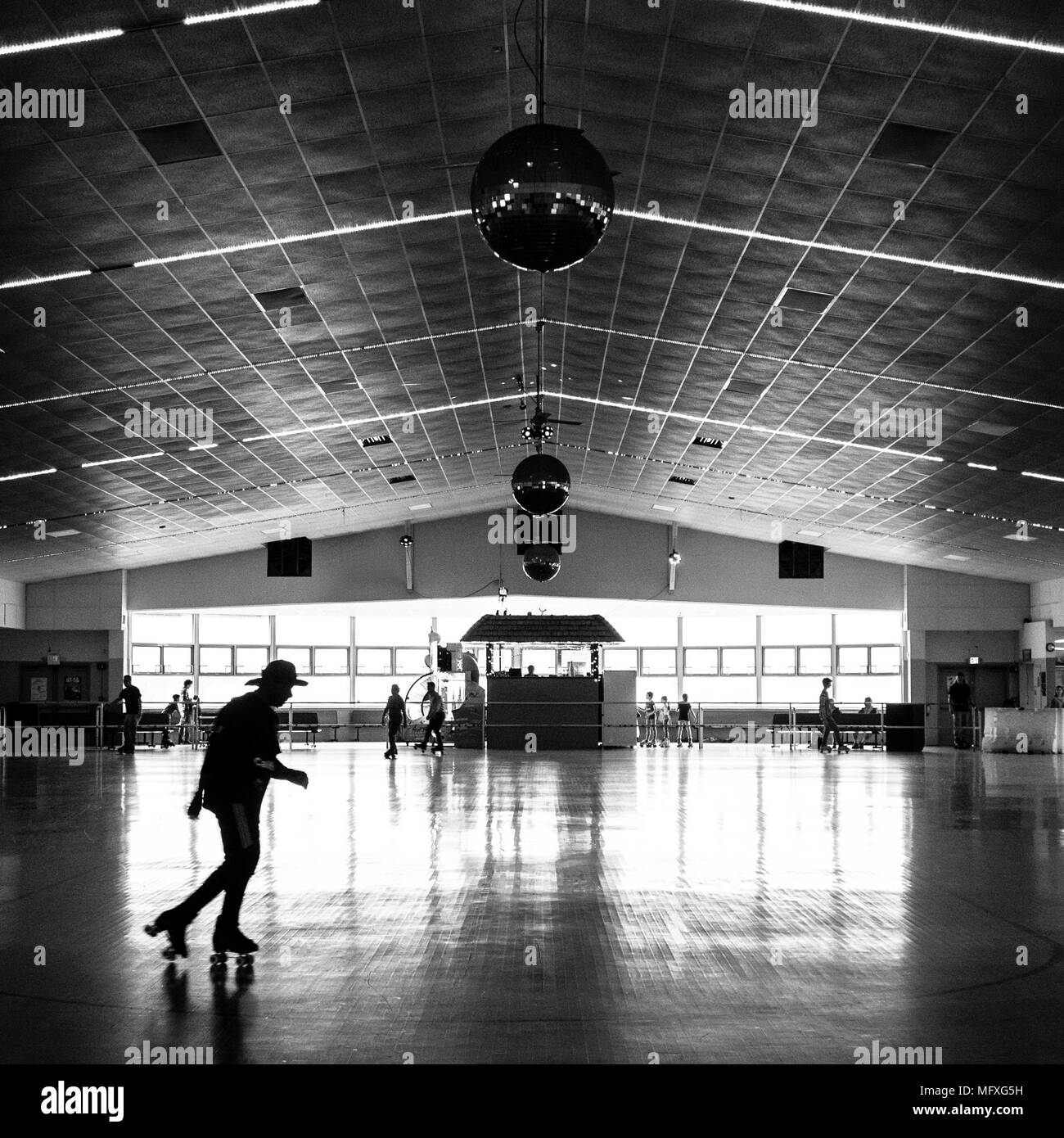 Sportsman's Hall indoor rollerskating rink in Maryland Stock Photo Alamy