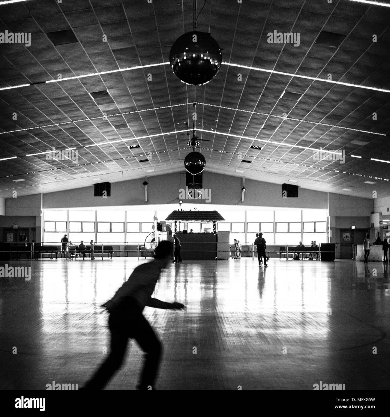 Sportsman's Hall indoor rollerskating rink in Maryland Stock Photo Alamy
