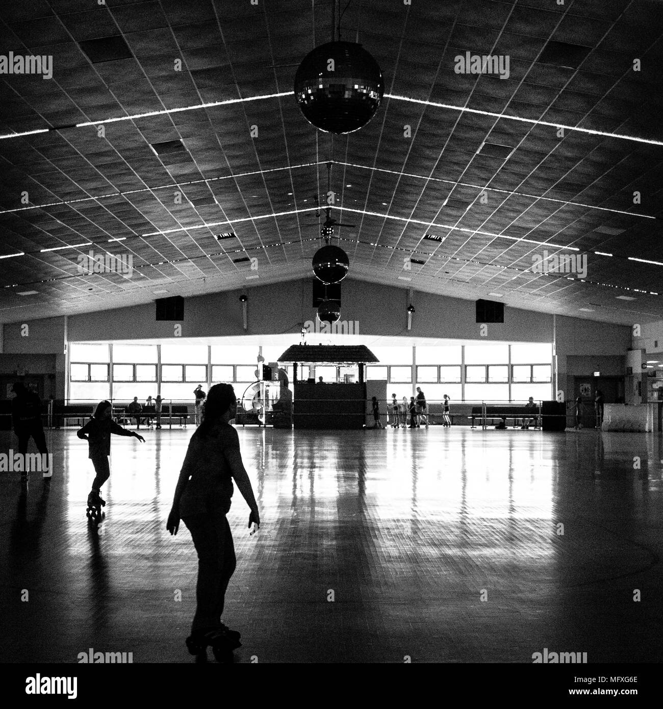 Sportsman's Hall indoor rollerskating rink in Maryland Stock Photo Alamy