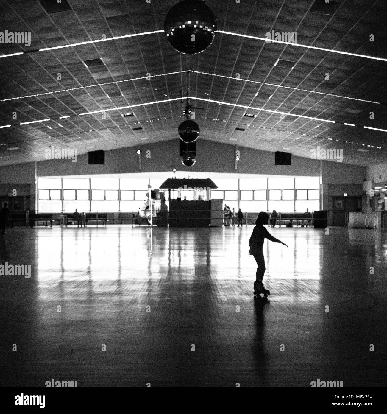 Sportsman's Hall indoor rollerskating rink in Maryland Stock Photo Alamy