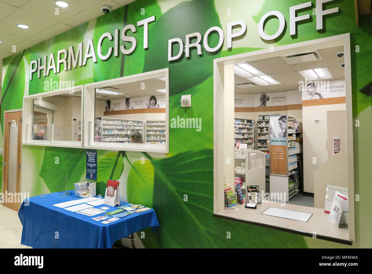 Rite Aid Pharmacy in Battery Park City, NYC, USA Stock Photo