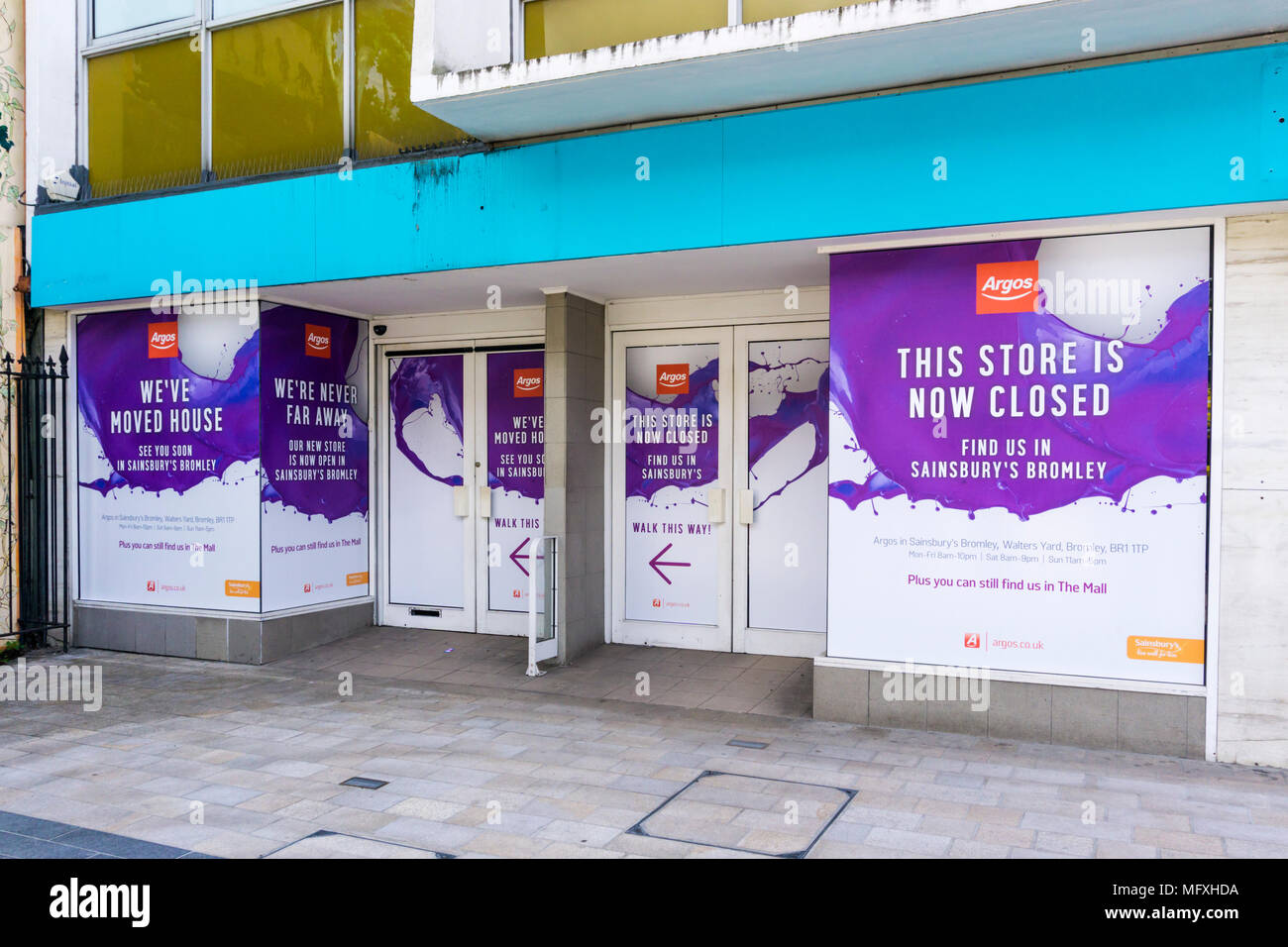 A closed Argos catalogue shop that has moved into shared premises with