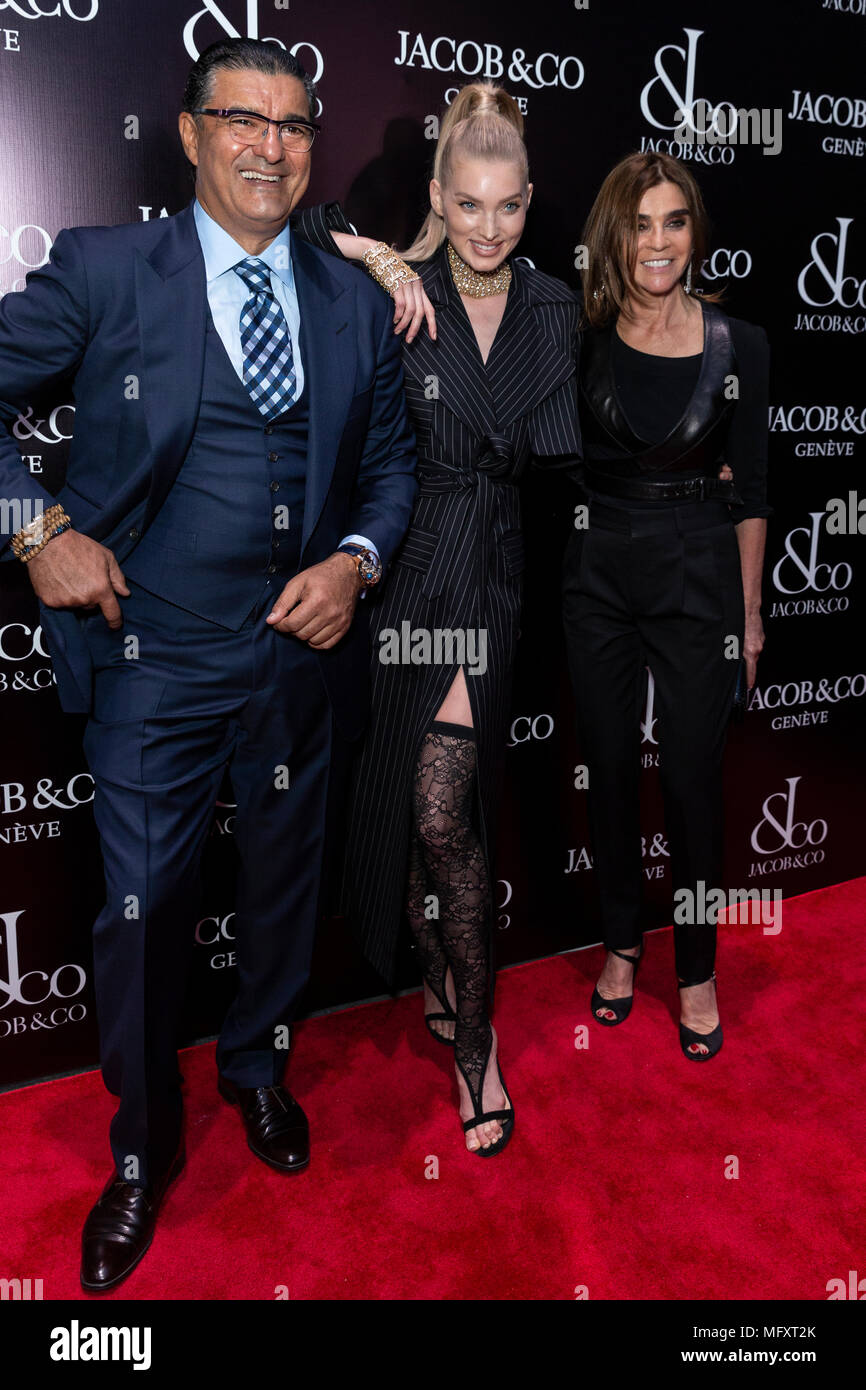 New York, NY - April 26, 2018: Jacob Arabo, Elsa Hosk, Carine Roitfeld