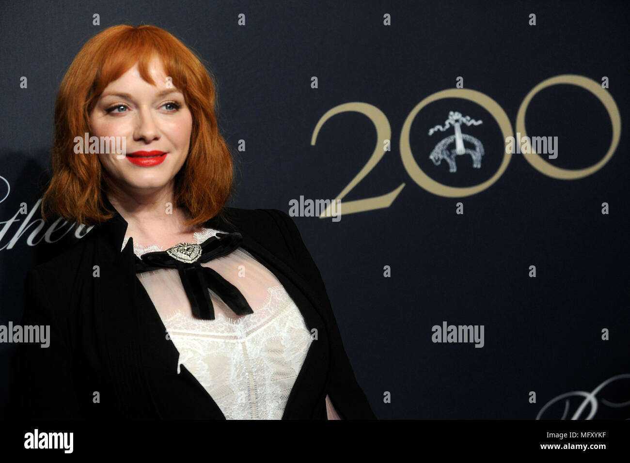 Christina Hendricks at the Brooks Brothers Bicentennial Celebration Event at the Jazz at Lincoln Center. New York, 25.04.2018 | usage worldwide Stock Photo