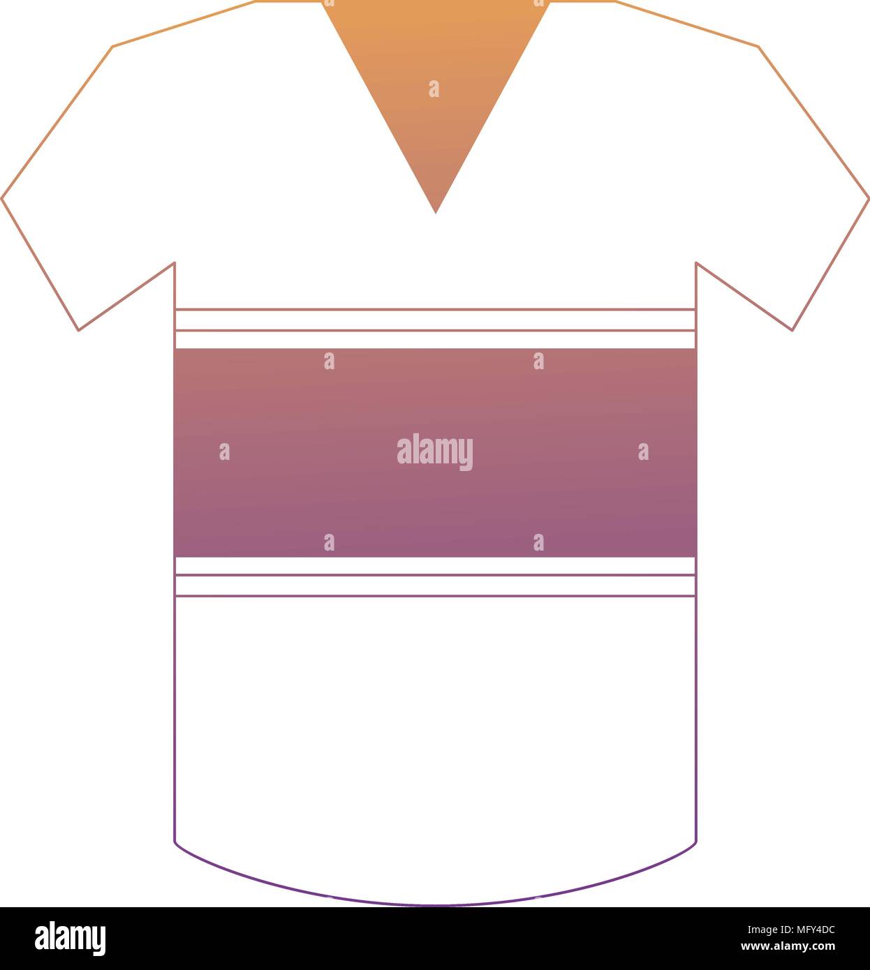 american football jersey icon over white background, colorful design