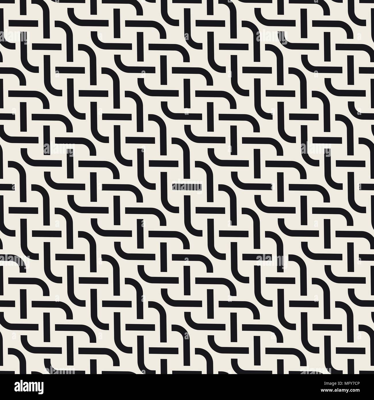 Vector seamless geometric pattern. Simple abstract lines lattice ...