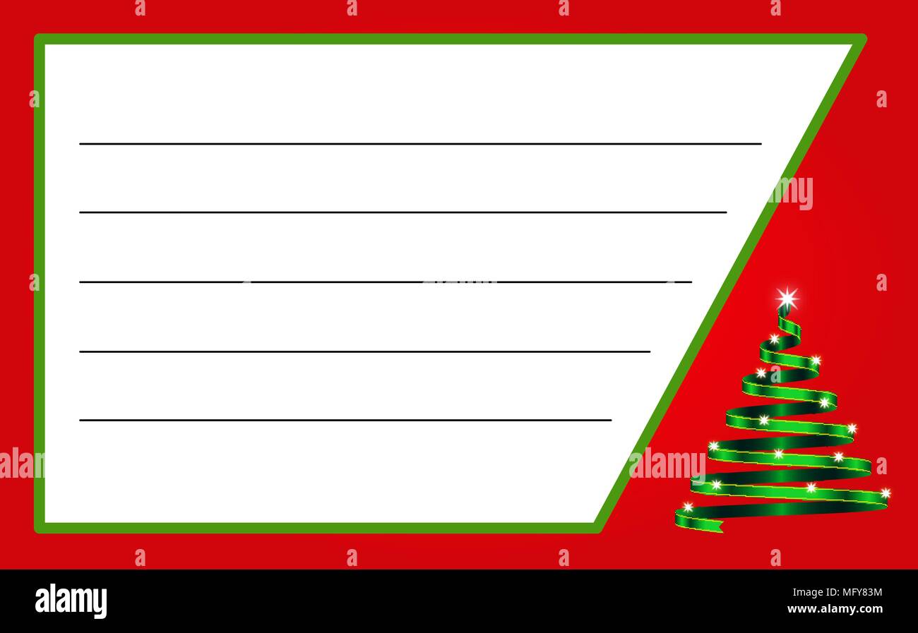 Sfondo natalizio con nastro scintillante a forma di albero di natale Stock Vector