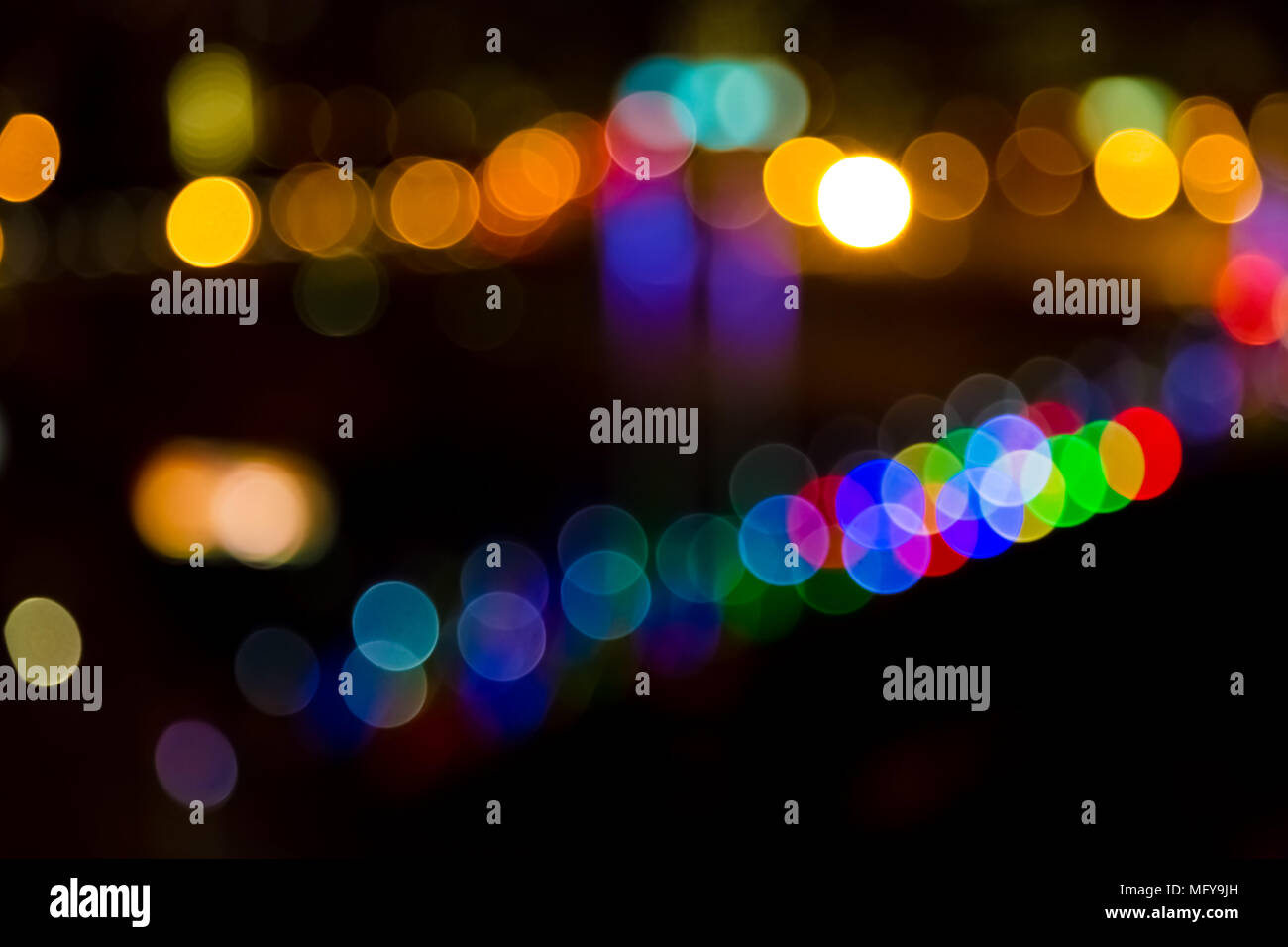 Color Lights Mult Out focus multi colored christmas lights hi-res stock photography and ...