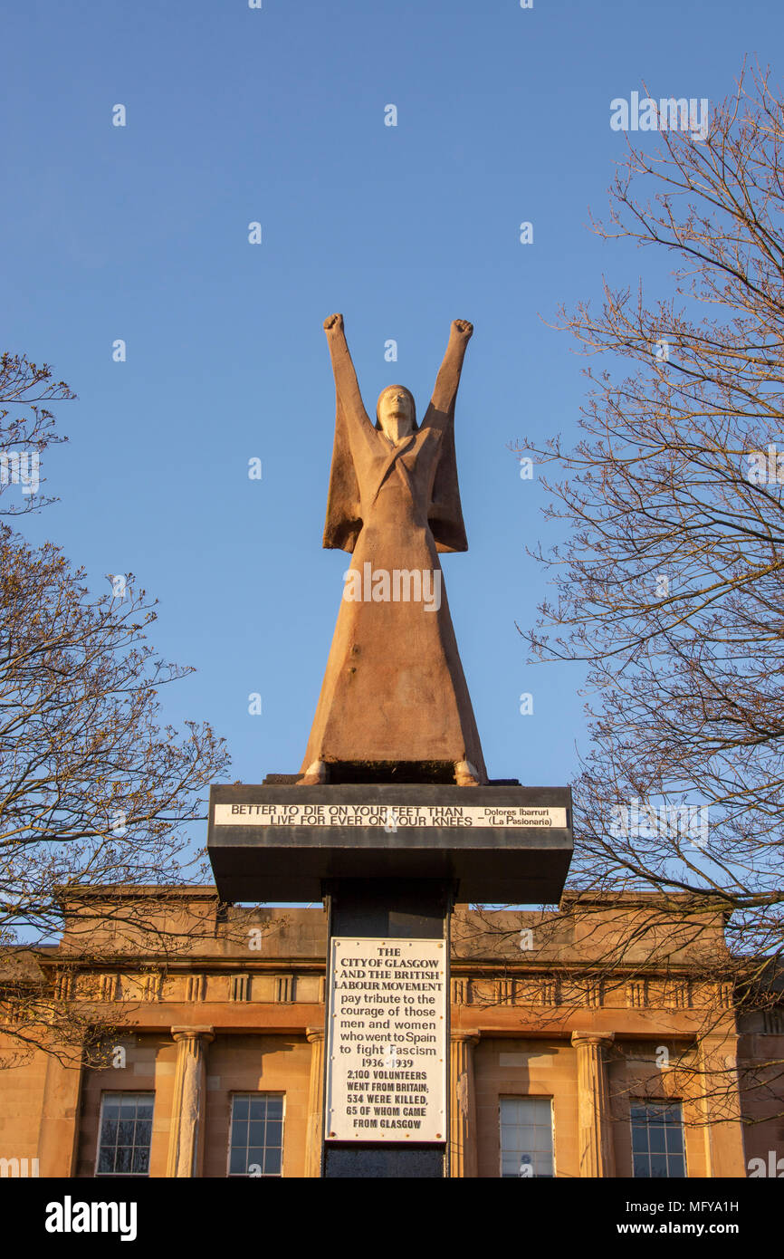 Spanish civil war memorial glasgow hires stock photography and images