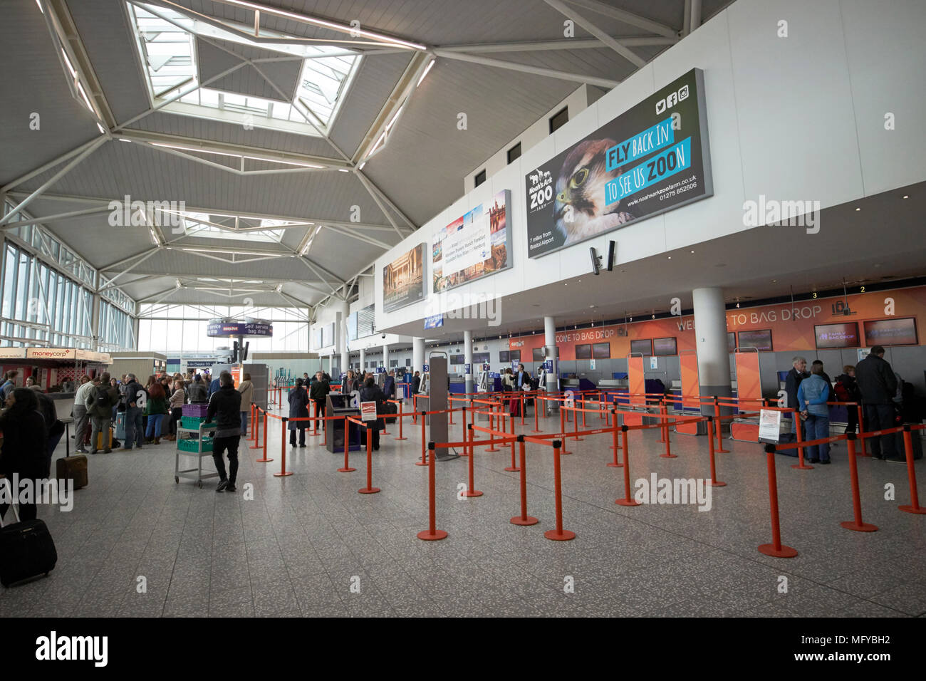 interior of terminal at bristol airport england uk Stock Photo