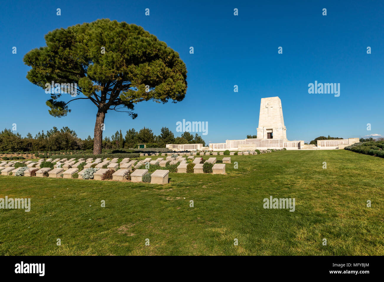 Lone Pine Cemetery, Gallipoli, Turkey Stock Photo
