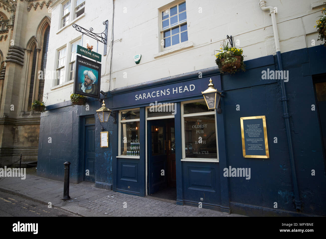 The saracens head baths oldest pub england uk Stock Photo Alamy
