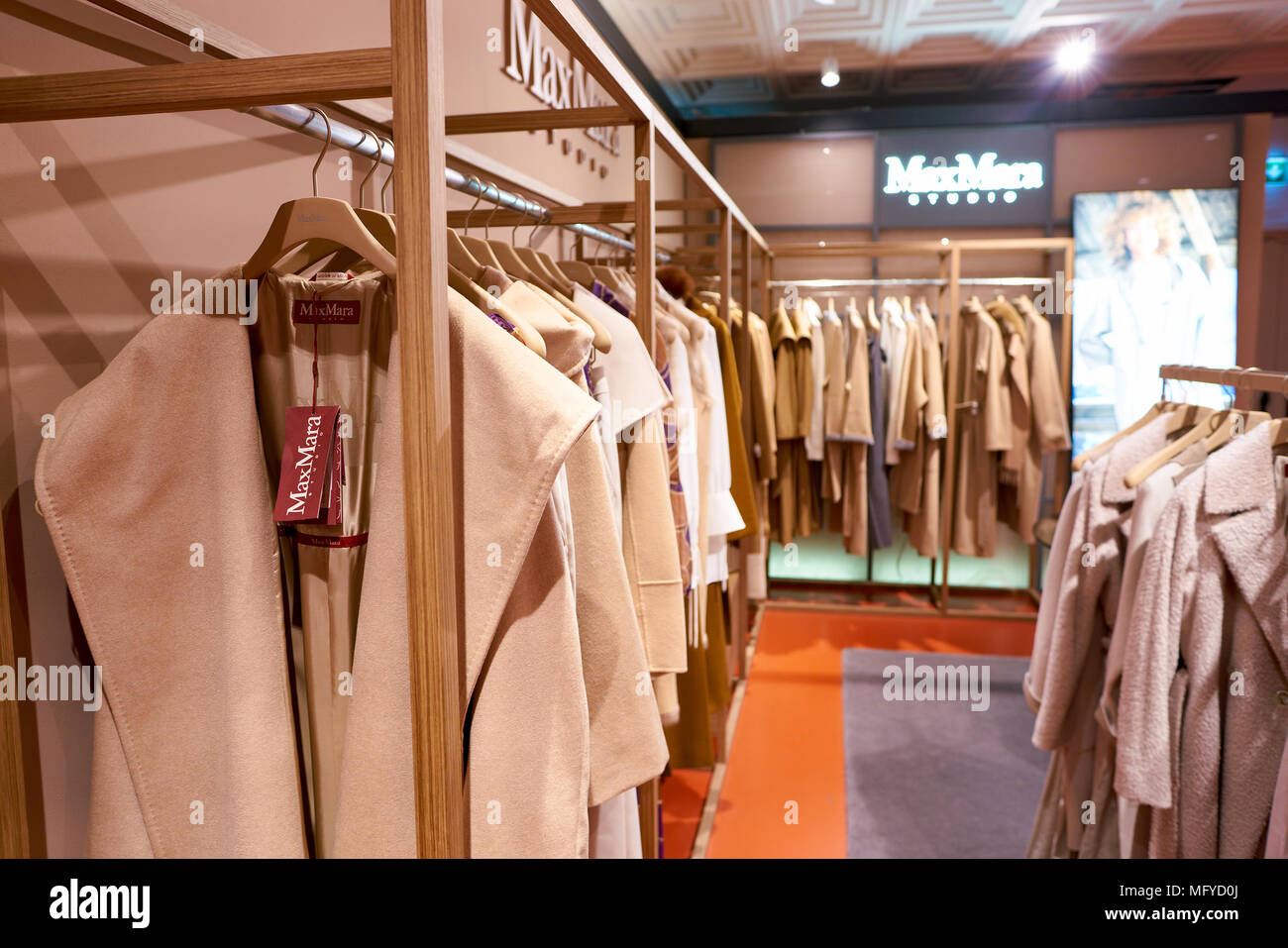 ROME, ITALY - CIRCA NOVEMBER, 2017: Max Mara clothing on display at a  second flagship store of Rinascente in Rome Stock Photo - Alamy