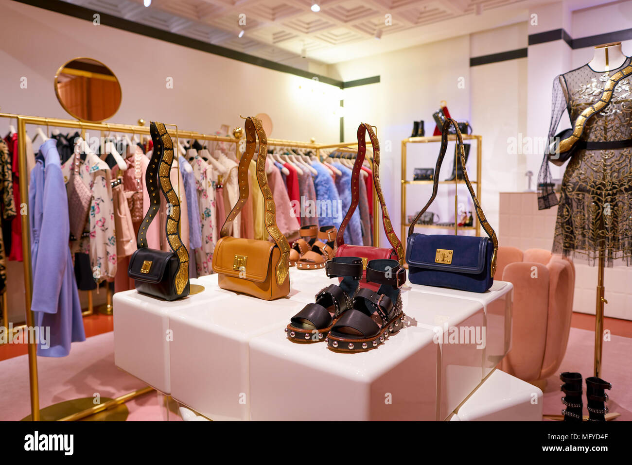 Red valentino shop in hi-res stock photography and images - Alamy