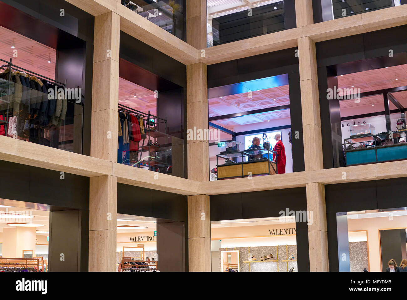 La Rinascente Roma ROME, ITALY - CIRCA NOVEMBER, 2017: inside a second flagship store of ...