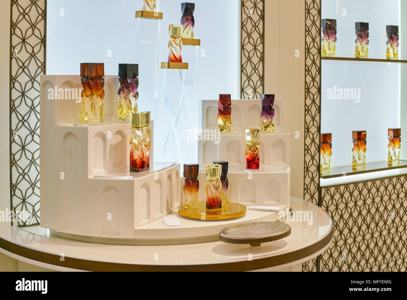 ROME, ITALY - CIRCA NOVEMBER, 2017: bottles of Christian Louboutin  fragrance sit on display at a second flagship store of Rinascente in Rome  Stock Photo - Alamy