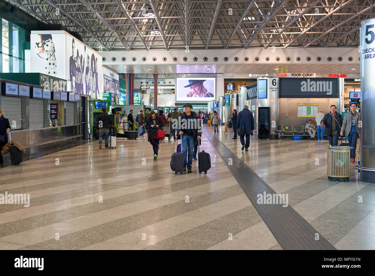 MILAN MALPENSA, ITALY CIRCA NOVEMBER, 2017 inside MilanMalpensa