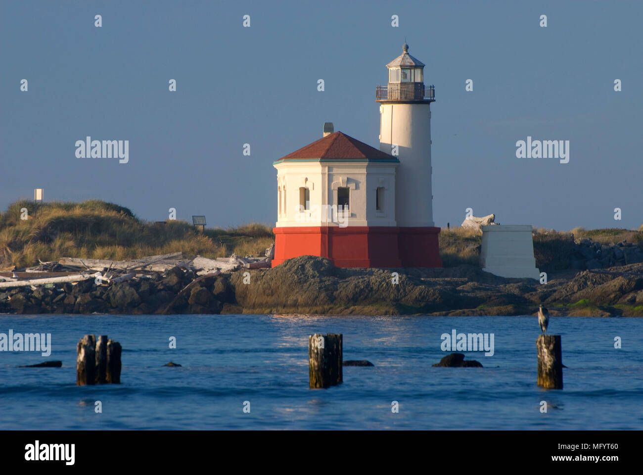 Coquille River Lighthouse, Coquille River South Jetty, Bandon, Oregon
