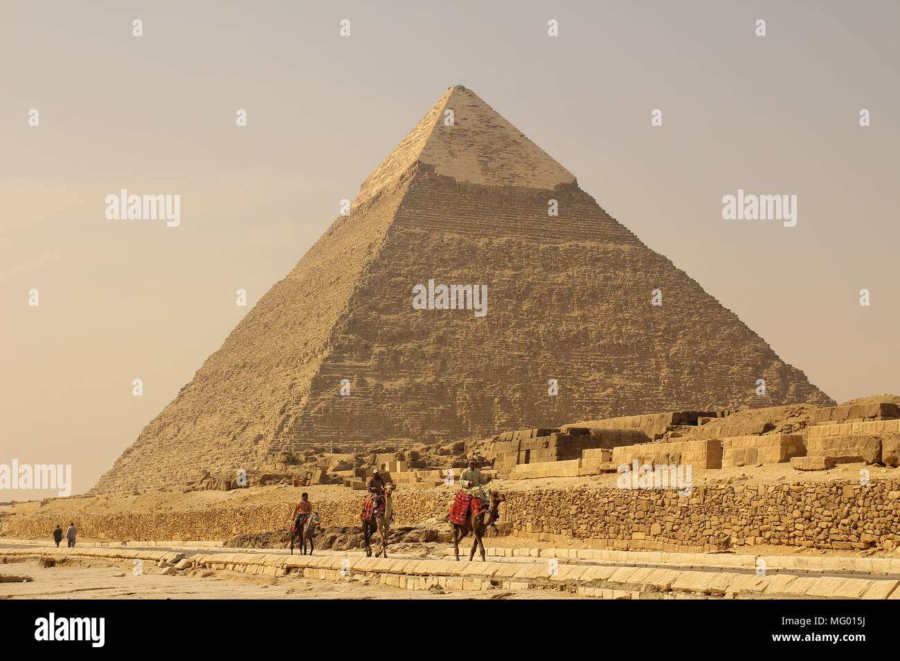 The pyramids of Egypt Stock Photo