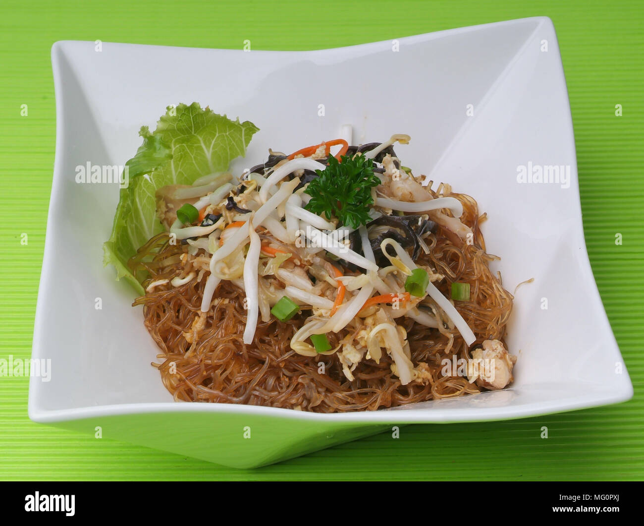 fried rice noodles with Seafood asia food Stock Photo Alamy