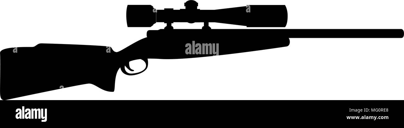 sniper rifle weapon icon vector illustration design Stock Vector Image ...