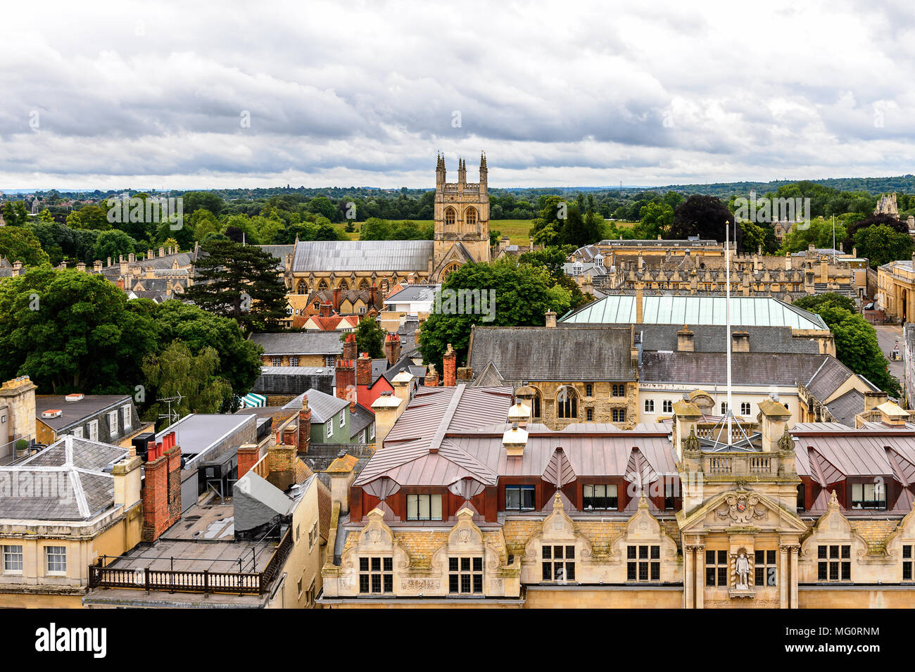 Merton college aerial hi-res stock photography and images - Alamy