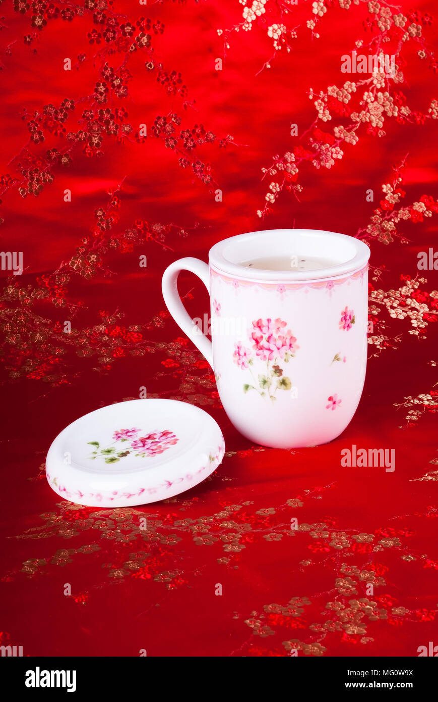 green tea set with background Stock Photo - Alamy