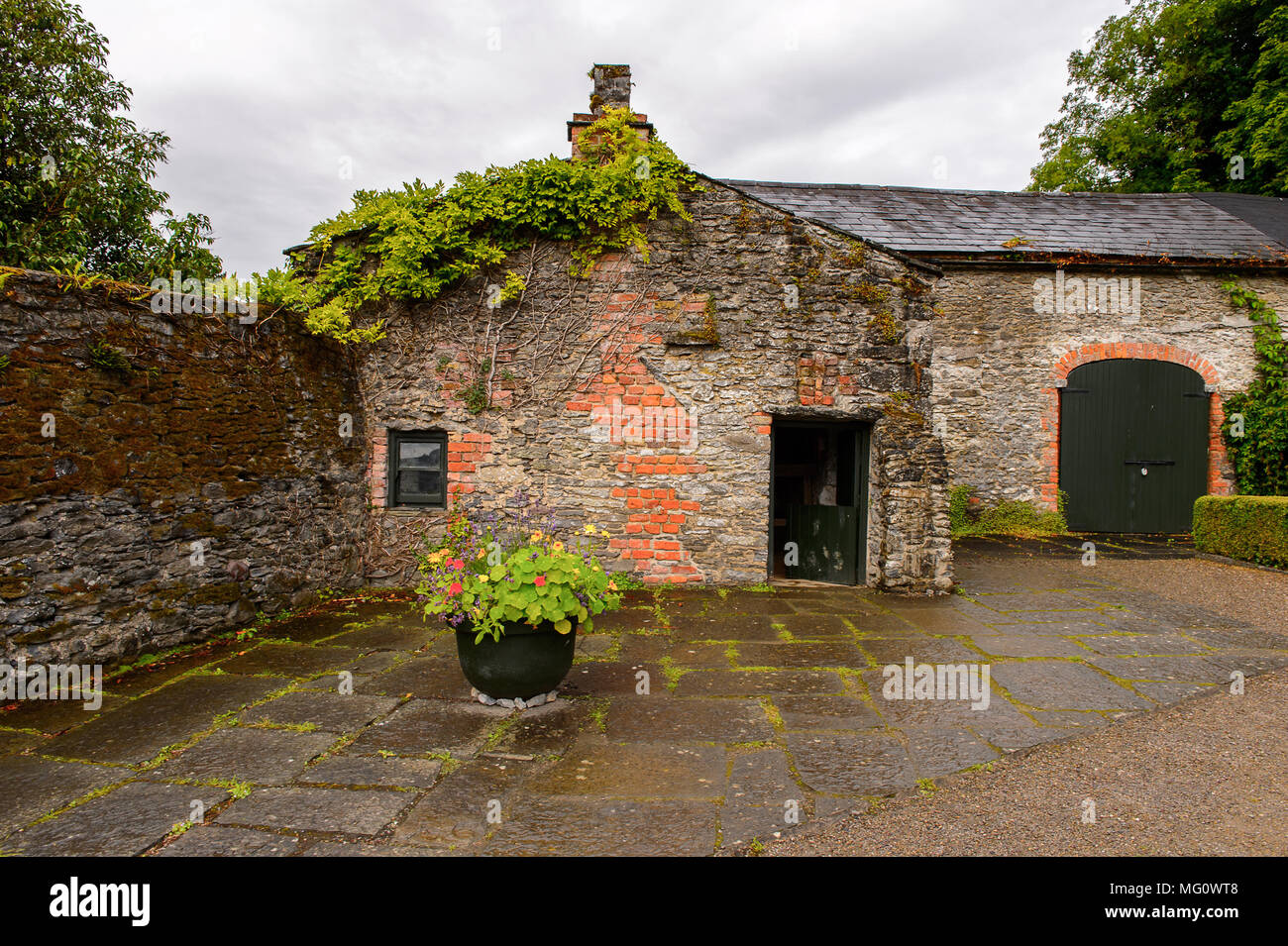 Bunratty village (End of the Raite river) is an authentic small village in County Clare, Ireland Stock Photo
