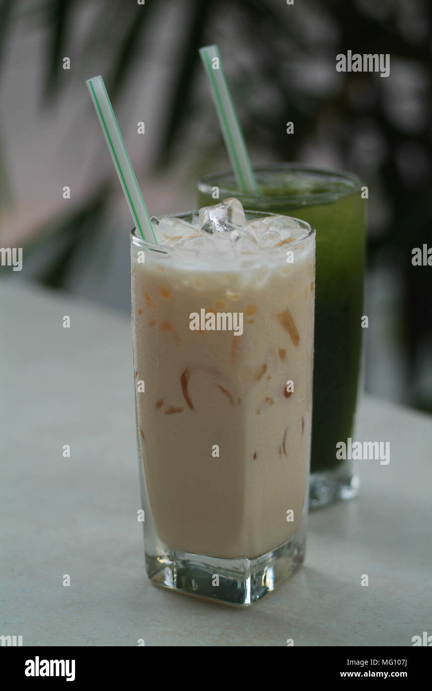 Soy milk. made with organic soybeans Stock Photo Alamy