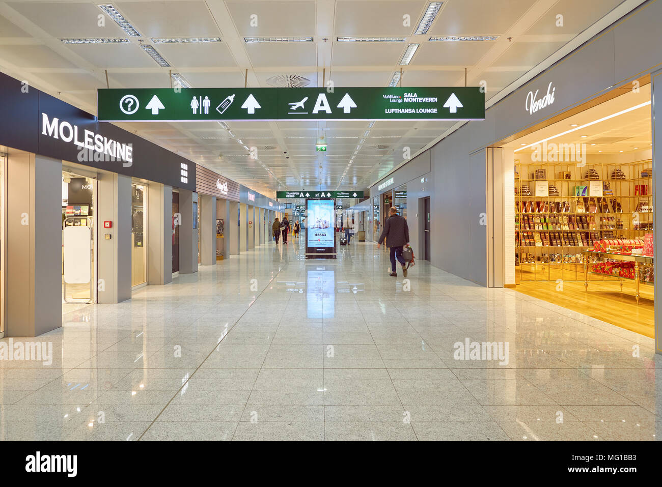 MILAN MALPENSA, ITALY CIRCA NOVEMBER, 2017 inside MilanMalpensa