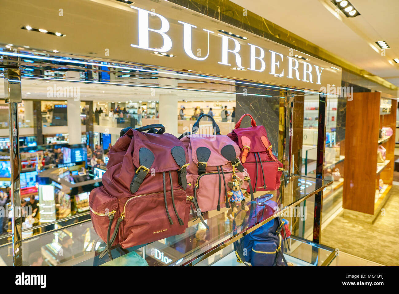 MILAN, ITALY - CIRCA NOVEMBER, 2017: Burberry bags on display at  Rinascente. Rinascente is a collection of high-end stores Stock Photo -  Alamy