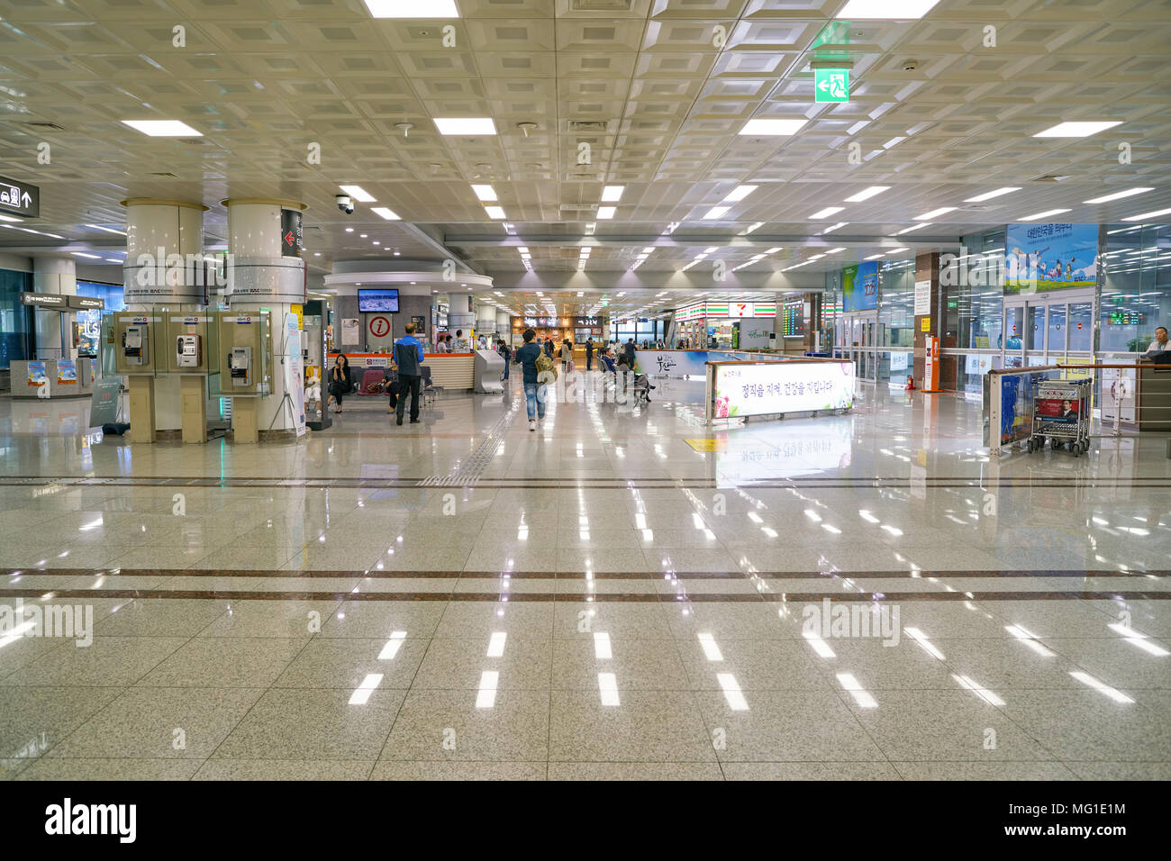 BUSAN, SOUTH KOREA - CIRCA MAY, 2017: inside Gimhae International Airport,  Domestic Terminal Stock Photo - Alamy