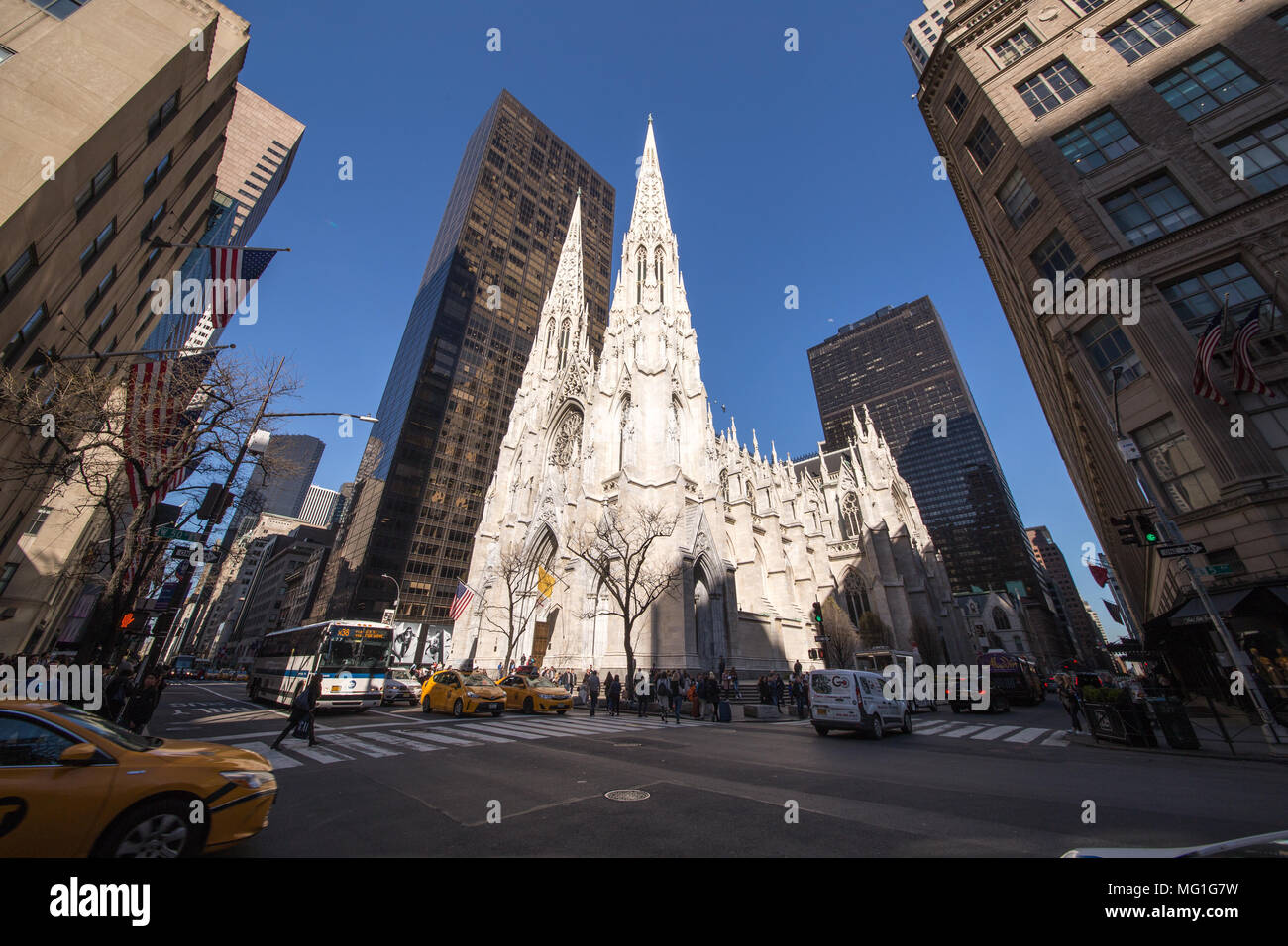 St. Patrick's Cathedral, New York, NY Stock Photo