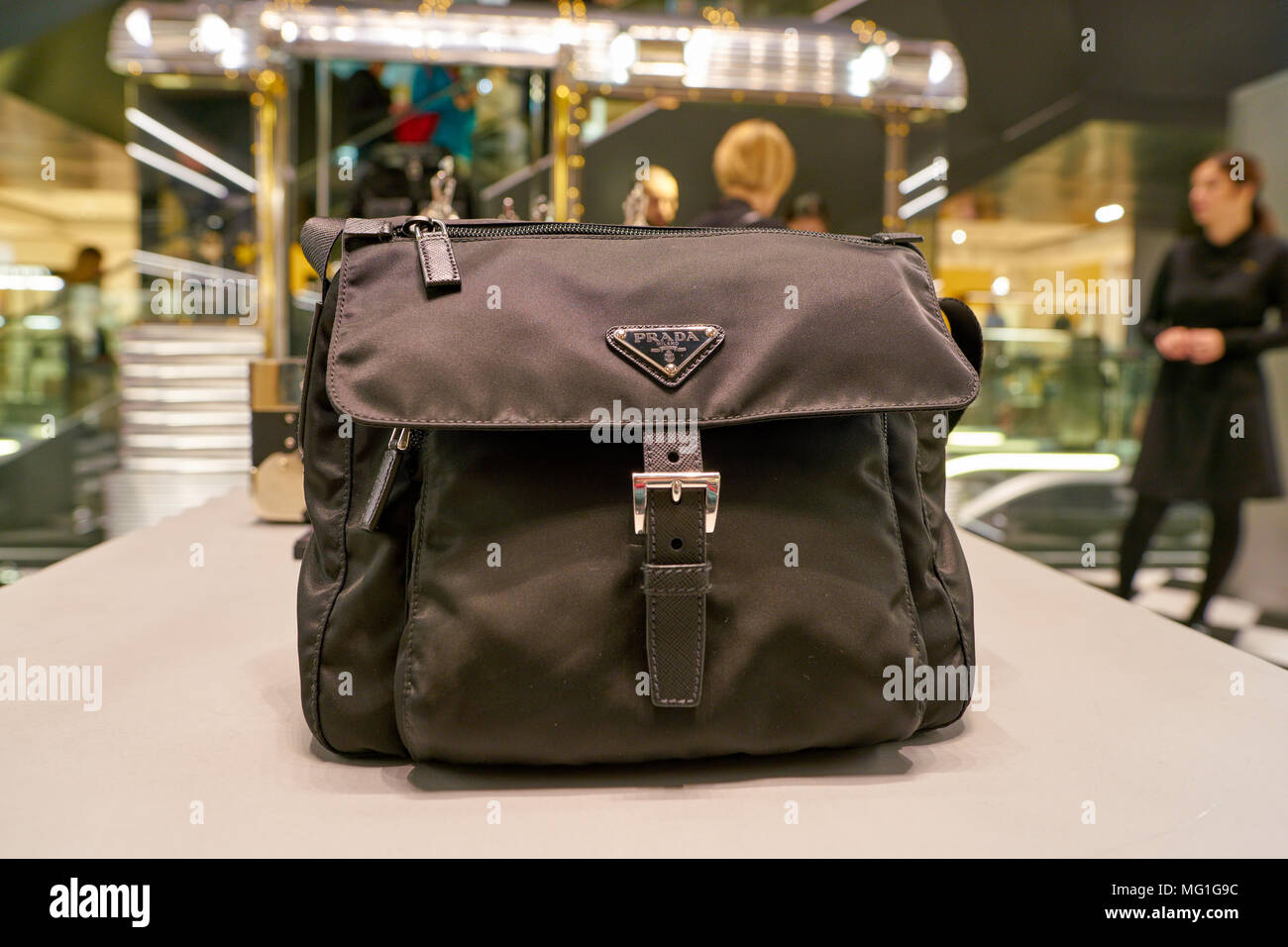 ROME, ITALY - CIRCA NOVEMBER, 2017: Prada bag on display at a second  flagship store of Rinascente in Rome Stock Photo - Alamy